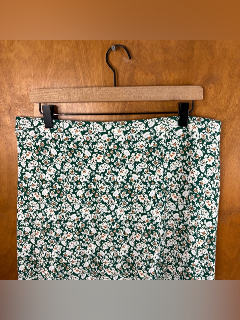 J. Jill Green Ditsy Floral High Rise Maxi Skirt Paisley Boho Resort Lagenlook - Picture 6 of 10